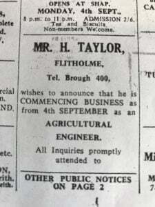 Taylor and Braithwaite - 50th Anniversary
