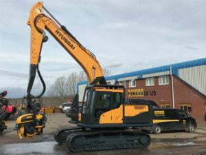 Taylor and Braithwaite - Ponsse UK H7 Harvester Head Hyundai HX220L