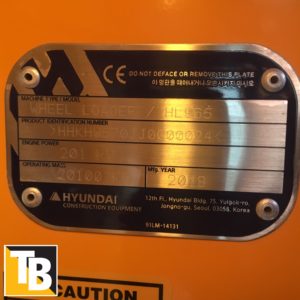 Taylor and Braithwaite - Hyundai HL965