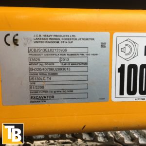 Taylor and Braithwaite - JCB JS130