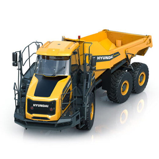 Hyundai HA30A compact excavator stationary on a white background